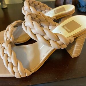 Dolce Vita Women's Cream Braided Heels